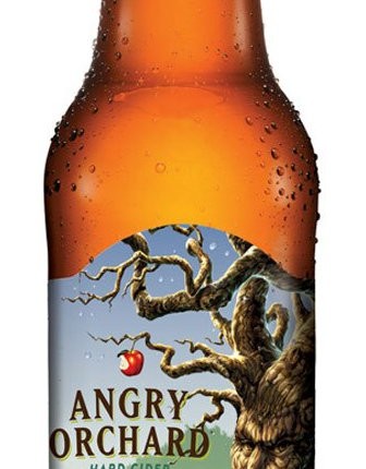 angry orchard crisp apple bottle shaped sticker