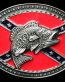 bass fish ass rebel belt buckle design sticker