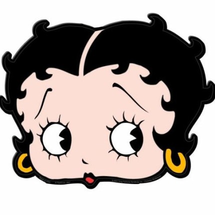 Betty Boop color head sticker