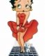 BETTY BOOP DOG LOOKING UP SKIRT STICKER