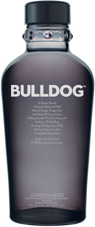 Bulldog Dry Gin Bottle Decal