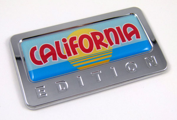 california special edition adhesive chrome emblem