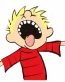 Calvin Faces Color Diecut Decal 5