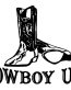 Cowboy Up with Boots Decal