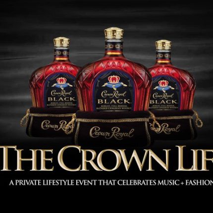 Crown Royal Black Crown Life Sticker