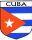 Cuba Flag Crest Decal Sticker