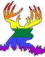 Deer Head Decal 55 - Flag Pride
