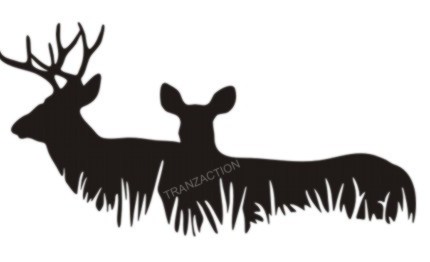 Deer Hunting Diecut Vinyl Stickers 4