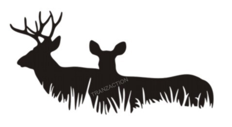 Deer Hunting Diecut Vinyl Stickers 4