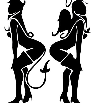 Devil Angel Sexy Girls Funny Car Truck Window Vinyl XXX Decal Sticker