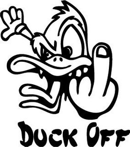 DUCK OFF DECAL