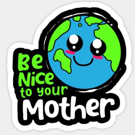 Earth Day Climate Change Recycling Ecology Planet Sticker