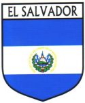 El Salvador Flag Crest Decal Sticker