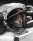 elon in spacex suit drawing sticker