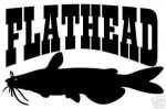 Flathead Fishig Car Decal