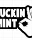 fuckin mint die cut auto decal