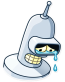 futurama tv show cartoon bender sticker 18