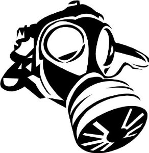 GAS MASK DECAL