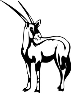 Gazelle Hunting Decal