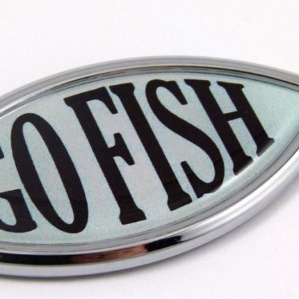 Go Fish Jesus Fish 3D Adhesive Car Emblem