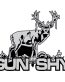 GRAY BLACK WHITE gun shy sticker
