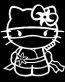 Hello K Ninja Sticker