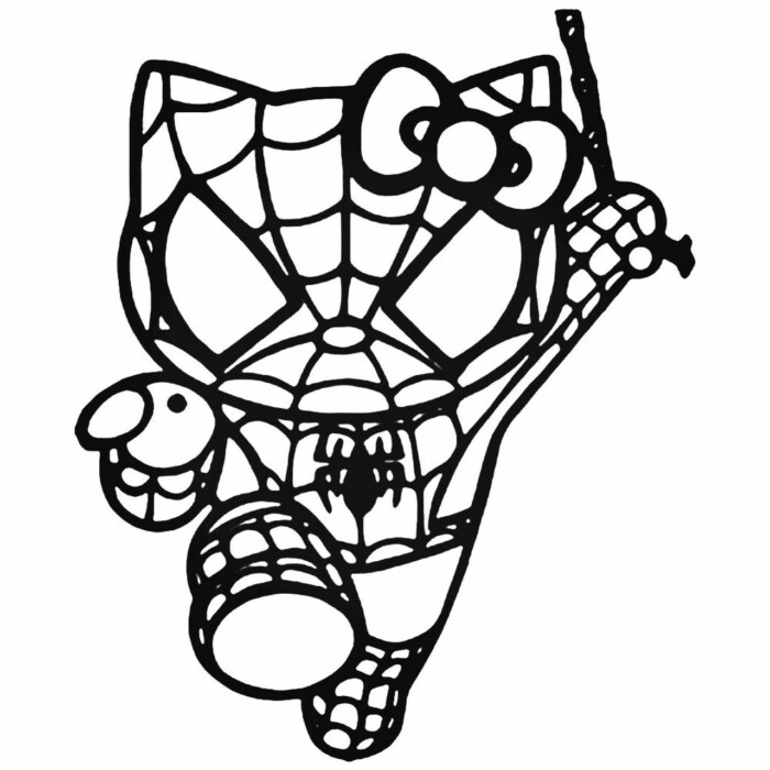 Hello K Spiderman Decal