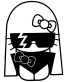 Kitty kat Lady Gaga Sticker