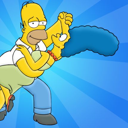 homer and marge Simpson dance sticker