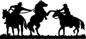 Horse Round Up Decal