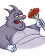 itchy and scratchy funny cartoon sticker 22