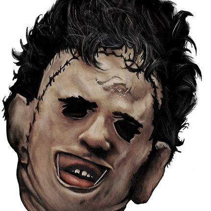 LEATHERFACE CHAINSAW STICKER