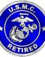 MARINE CORPS RETIRED blue
