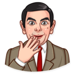 mr bean show funny car sticker 18