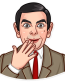 mr bean show funny car sticker 18