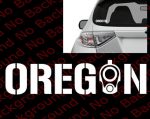 OREGON GUN DECAL