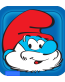 Papa Smurf Icon Square Sticker