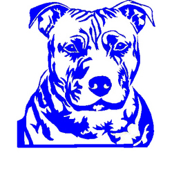 Pitbull Diecut Decal 77