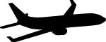 Plane Silhouette clip art