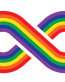 pride flag infinity sticker