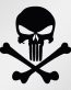 Punisher Crossbones Diecut Sticker Decal