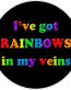 Rainbows in my Veins Sticker
