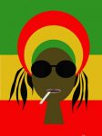 Rasta Rectangular Decal