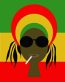Rasta Rectangular Decal