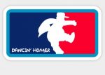 Simpson HOMER DANCIN RWB STICKER