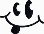 Smile Silly Face Die Cut Decal