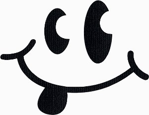 Smile Silly Face Die Cut Decal