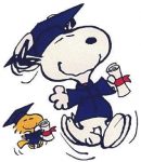 snoopy graduation sticker