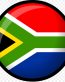 0 SOUTH AFRICAN FLAG STICKER ROUND