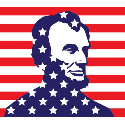 Abraham Lincoln Patriotic Sticker